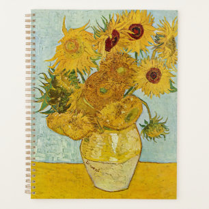 Vincent Van Gogh - Vase with Twelve Sunflowers Planner