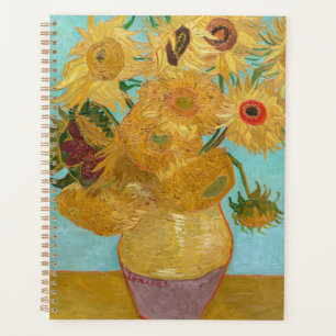 Vincent Van Gogh - Vase with Twelve Sunflowers Planner