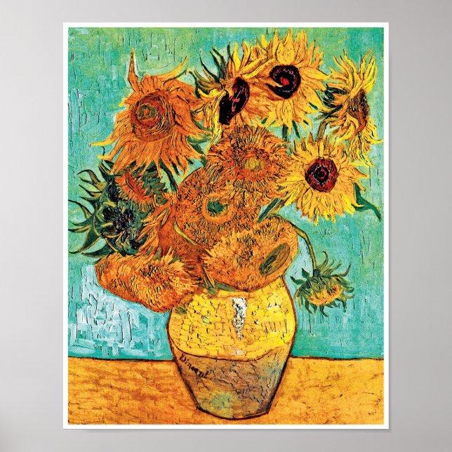Vincent Van Gogh - Vase With Twelve Sunflowers Poster (Front)