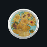 Vincent Van Gogh - Vase with Twelve Sunflowers Ring<br><div class="desc">Vase with Twelve Sunflowers / Vase avec douze tournesols - Vincent Van Gogh,  January 1889 - Sunflowers 1889 repetition of third version (F455)</div>