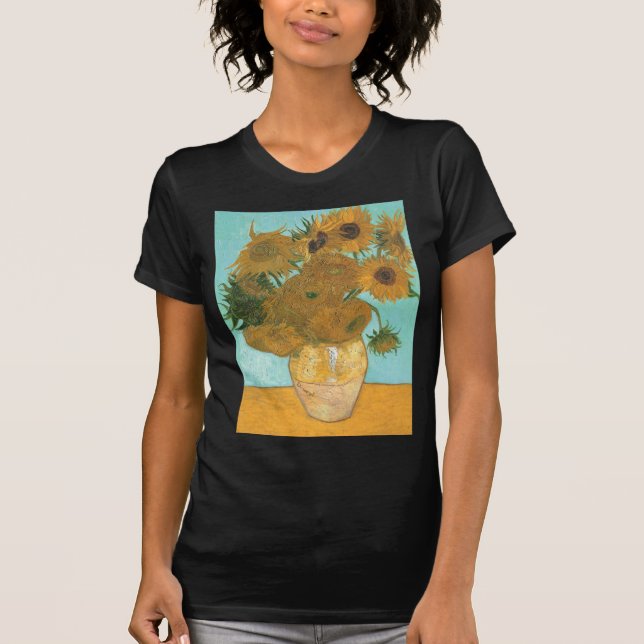 Vincent van Gogh - Vase with Twelve Sunflowers T-Shirt (Front)