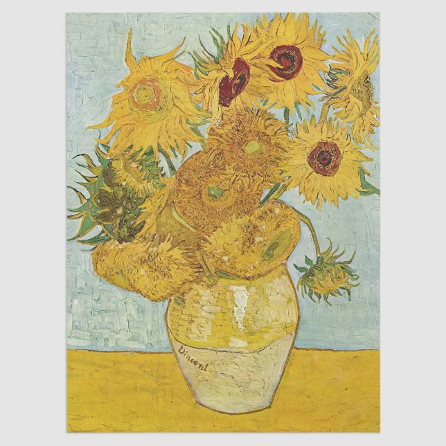 Vincent Van Gogh - Vase with Twelve Sunflowers Tissue Paper (Creator Uploaded)