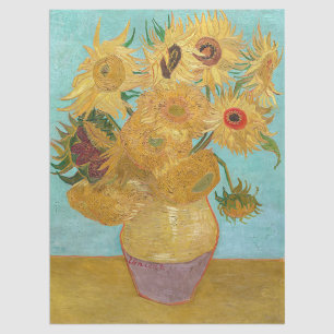 Vincent Van Gogh - Vase with Twelve Sunflowers Tissue Paper