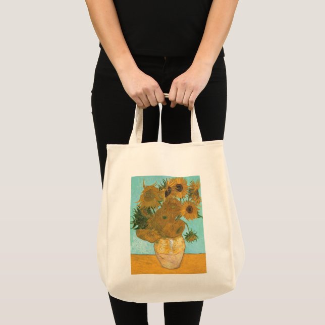 Vincent van Gogh - Vase with Twelve Sunflowers Tote Bag (Front (Product))