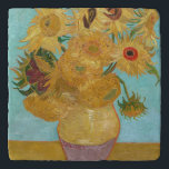Vincent Van Gogh - Vase with Twelve Sunflowers Trivet<br><div class="desc">Vase with Twelve Sunflowers / Vase avec douze tournesols - Vincent Van Gogh,  January 1889 - Sunflowers 1889 repetition of third version (F455)</div>
