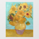 Vincent Van Gogh - Vase with Twelve Sunflowers Wall Decal<br><div class="desc">Vase with Twelve Sunflowers / Vase avec douze tournesols - Vincent Van Gogh,  January 1889 - Sunflowers 1889 repetition of third version (F455)</div>