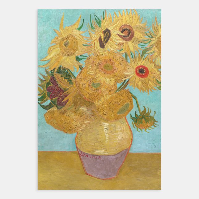 Vincent Van Gogh - Vase with Twelve Sunflowers Wrapping Paper Sheet (Creator Uploaded)
