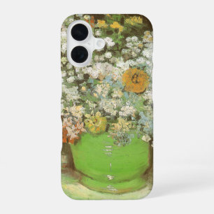 Vincent van Gogh - Vase with Zinnias and Flowers iPhone 16 Case