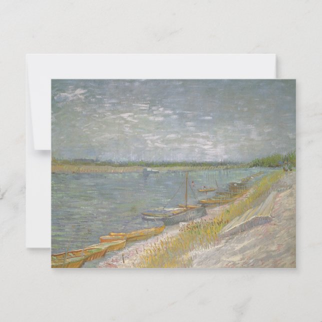 Vincent van Gogh - View of a River w Rowing Boats (Front)