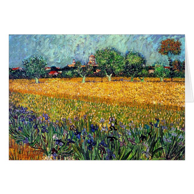 Vincent Van Gogh - View Of Arles With Irises (Front Horizontal)