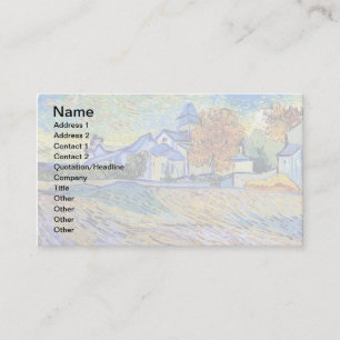 Vincent Van Gogh - View of the Asylum and Chapel Business Card