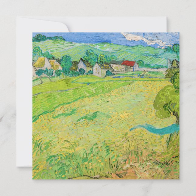 Vincent van Gogh - View of Vessenots near Auvers Thank You Card (Front)