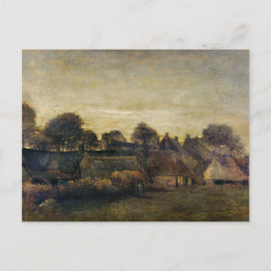 Vincent van Gogh Village at Twilight Painting Postcard