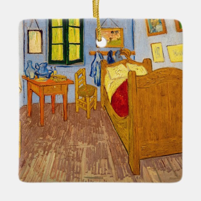 Vincent van Gogh - Vincent's Bedroom in Arles Ceramic Ornament (Front)