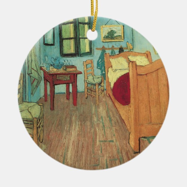 Vincent van Gogh - Vincent's Bedroom in Arles Ceramic Ornament (Front)