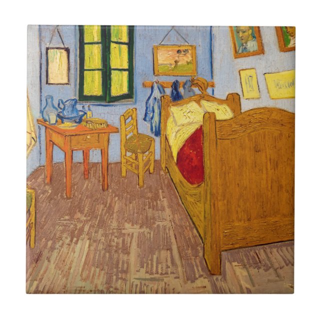 Vincent van Gogh - Vincent's Bedroom in Arles Ceramic Tile (Front)