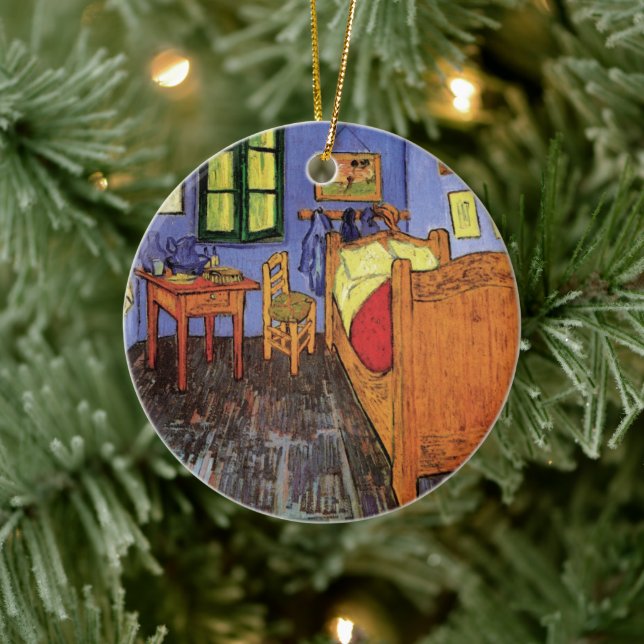 Vincent van Gogh - Vincent's Bedroom in Arles Ceramic Tree Decoration (Tree)