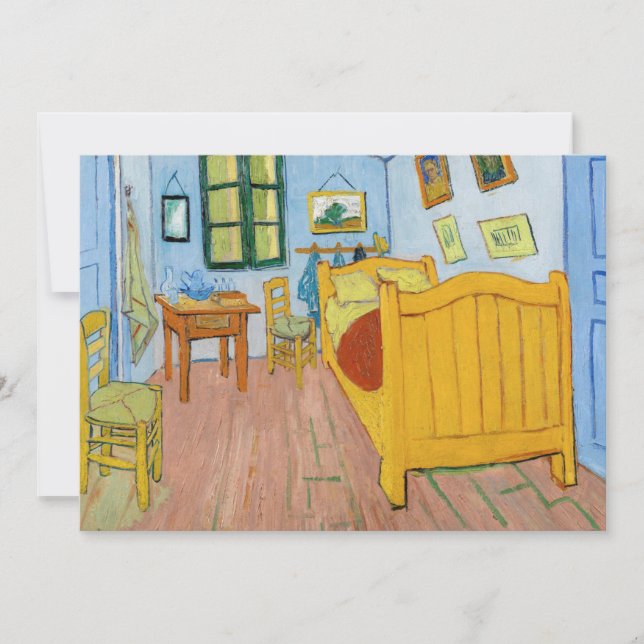 Vincent Van Gogh - Vincent's Bedroom in Arles Invitation (Front)