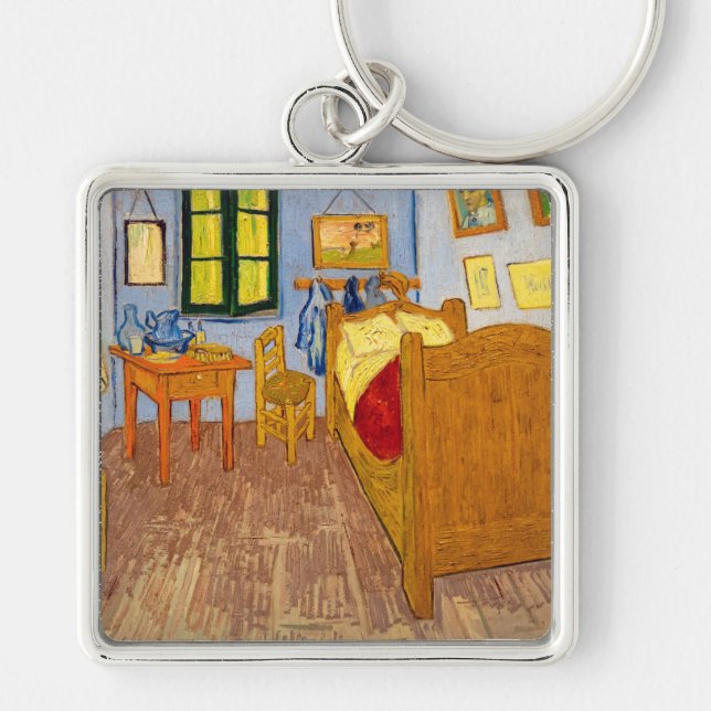 Vincent van Gogh - Vincent's Bedroom in Arles Key Ring (Front)