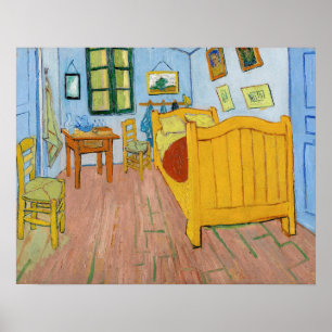 Vincent Van Gogh - Vincent's Bedroom in Arles Poster