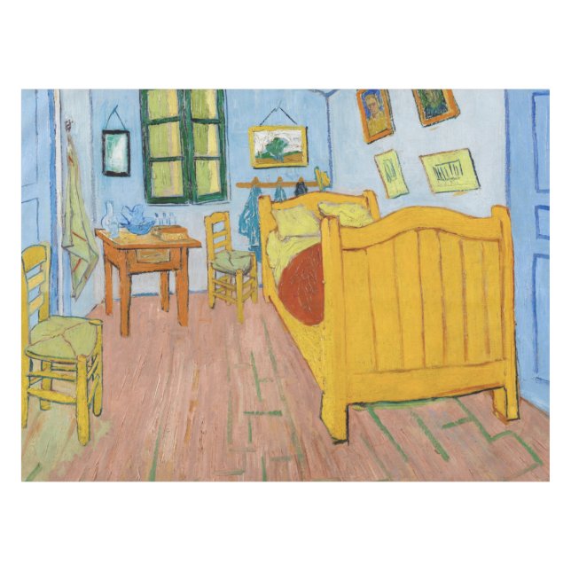 Vincent Van Gogh - Vincent's Bedroom in Arles Tablecloth (Front (Horizontal))