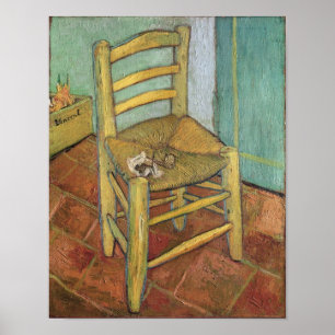 Vincent van Gogh Vincent's Chair, 1888 Poster