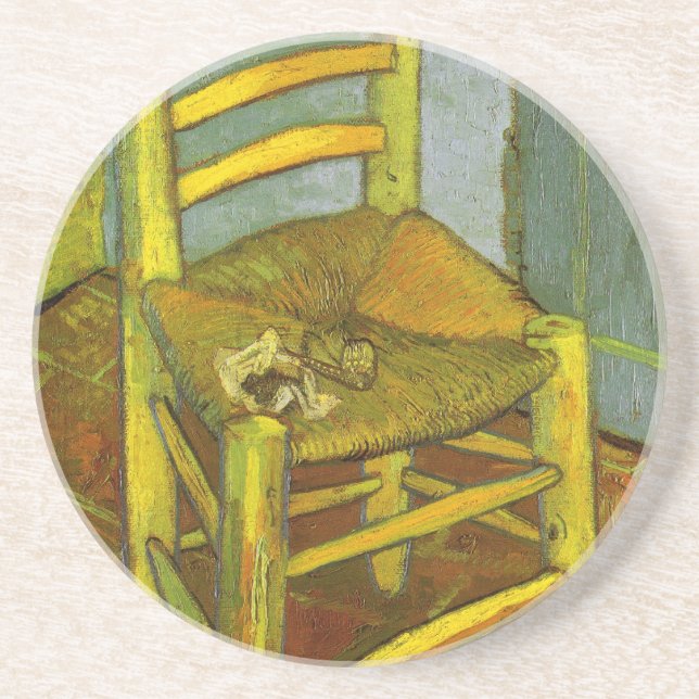 Vincent van Gogh - Vincent's Chair with His Pipe Coaster (Front)
