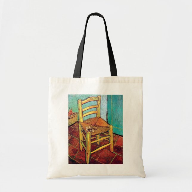 Vincent Van Gogh - Vincent's Chair With Pipe Tote Bag (Front)