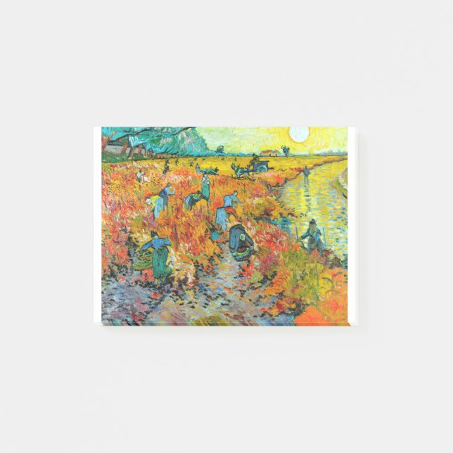 Vincent van Gogh Vineyard at Arles Post-it Notes (Front)