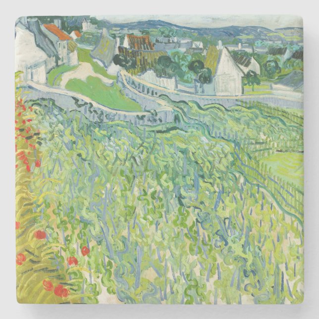 Vincent van Gogh - Vineyards at Auvers Stone Coaster (Front)