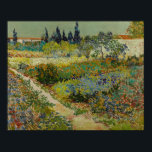 Vincent Van Gogh Vintage Garden at Arles Poster<br><div class="desc">A charming print of "Garden at Arles" an oil on canvas painting created in 1888 by Vincent van Gogh. Vincent van Gogh (1853 – 1890) was a Dutch Post-Impressionist painter who in just over a decade created approximately 2, 100 paintings including about 860 oil paintings, most of which were created...</div>