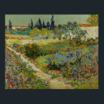 Vincent Van Gogh Vintage Garden at Arles Poster<br><div class="desc">A charming print of "Garden at Arles" an oil on canvas painting created in 1888 by Vincent van Gogh. Vincent van Gogh (1853 – 1890) was a Dutch Post-Impressionist painter who in just over a decade created approximately 2, 100 paintings including about 860 oil paintings, most of which were created...</div>