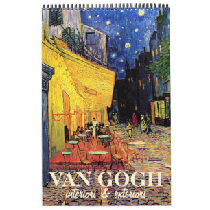 Vincent van Gogh, Vintage Post Impressionism Calendar