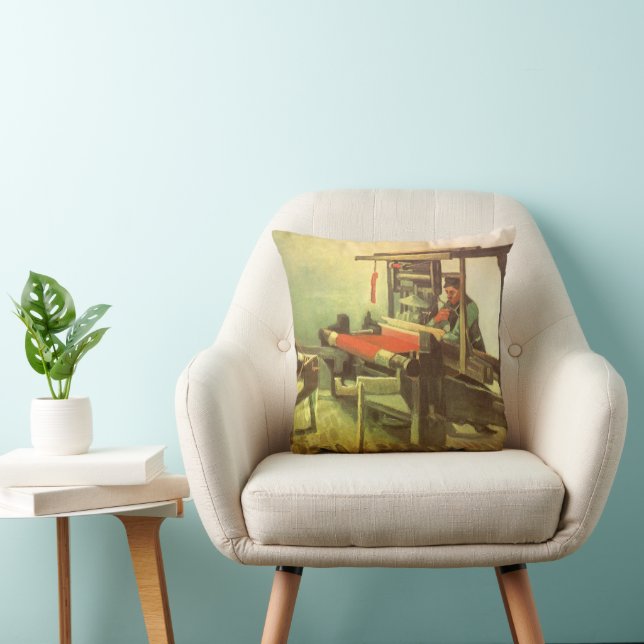 Vincent van Gogh Weaver Facing Left Spinning Wheel Cushion (Chair)