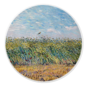 Vincent van Gogh - Wheat Field with a Lark Ceramic Knob