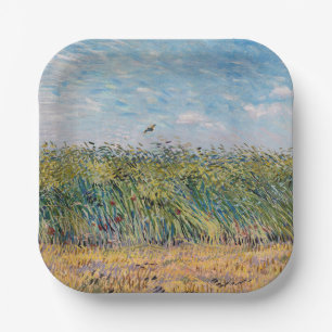 Vincent van Gogh - Wheat Field with a Lark Paper Plate