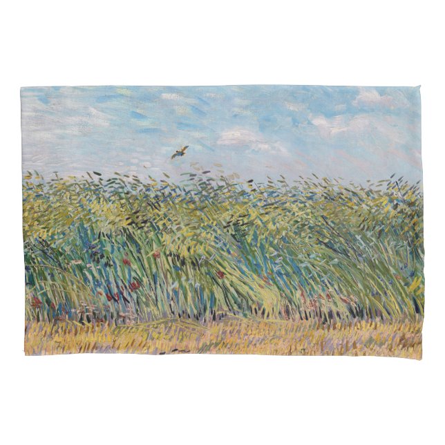 Vincent van Gogh - Wheat Field with a Lark Pillowcase (Front)