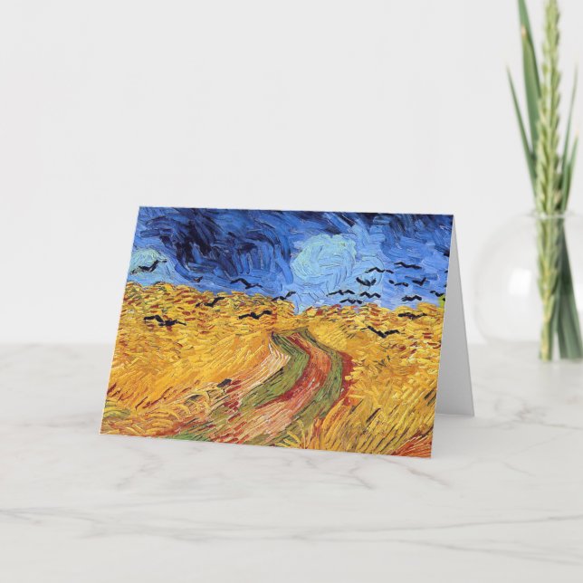 Vincent Van Gogh - Wheat Field with Black Crows Card (Front)
