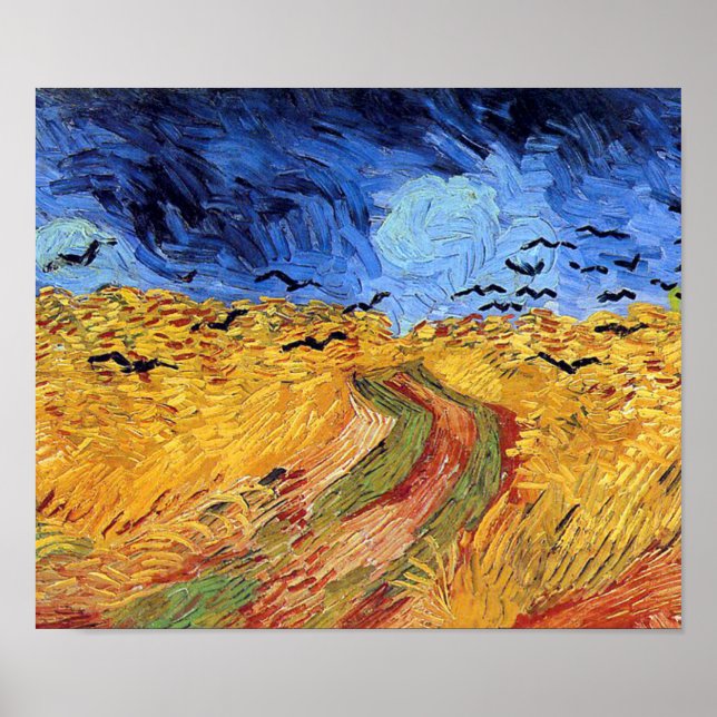 Vincent Van Gogh - Wheat Field with Black Crows Poster (Front)