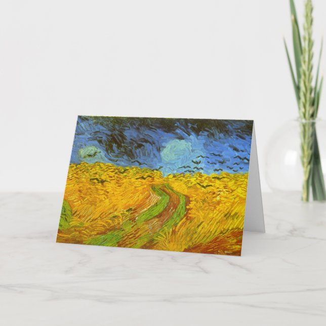 Vincent van Gogh Wheat Field with Crows Card (Front)