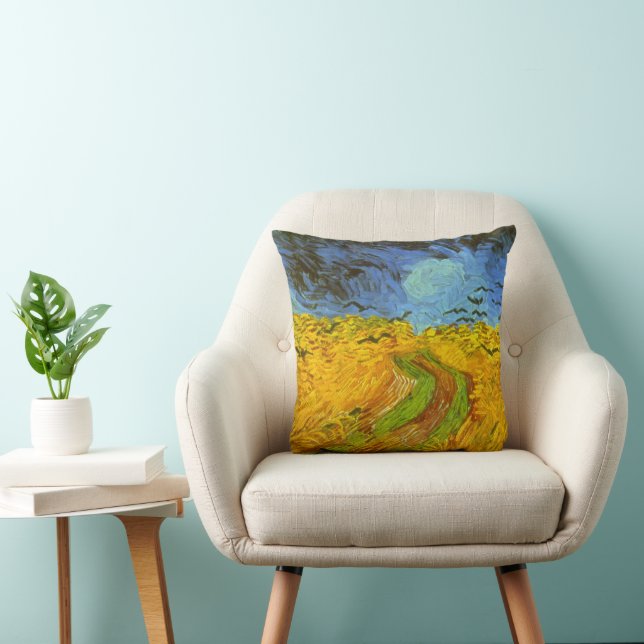 Vincent van Gogh Wheat Field with Crows Cushion (Chair)