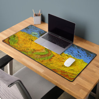 Vincent van Gogh Wheat Field with Crows Desk Mat