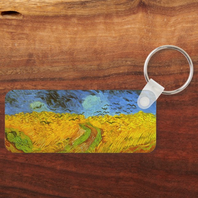 Vincent van Gogh Wheat Field with Crows Key Ring (Front)