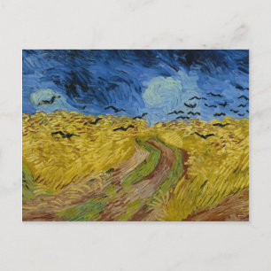 Vincent Van Gogh - Wheat Field with Crows Painting Postcard