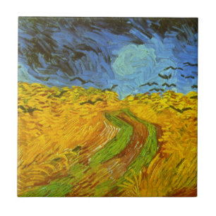 Vincent van Gogh Wheat Field with Crows Tile