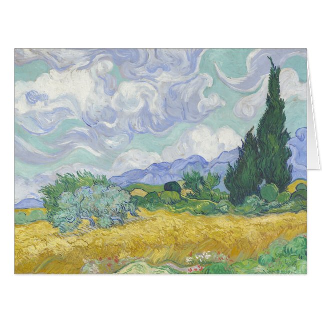 Vincent Van Gogh, Wheat Field with Cypresses (Front Horizontal)