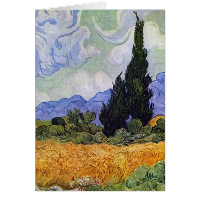 Vincent van Gogh - Wheat Field with Cypresses (Front)