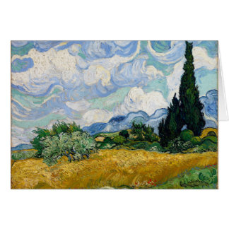 Vincent Van Gogh Wheat Field with Cypresses Art