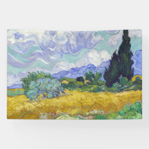 Vincent Van Gogh - Wheat Field with Cypresses Banner