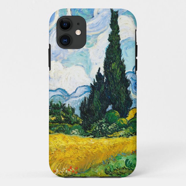 Vincent Van Gogh Wheat Field with Cypresses Case-Mate iPhone Case (Back)